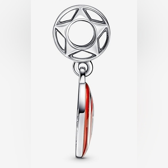 Authentic NEW Pandora The Avengers Captain America Shield Dangle Charm - Picture 5 of 8